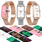 Montre connectée femme avec appels Bluetooth – Écran tactile HD de 1,45 pouce – Étanche IP67 – Jusqu'à 7 jours d'autonomie