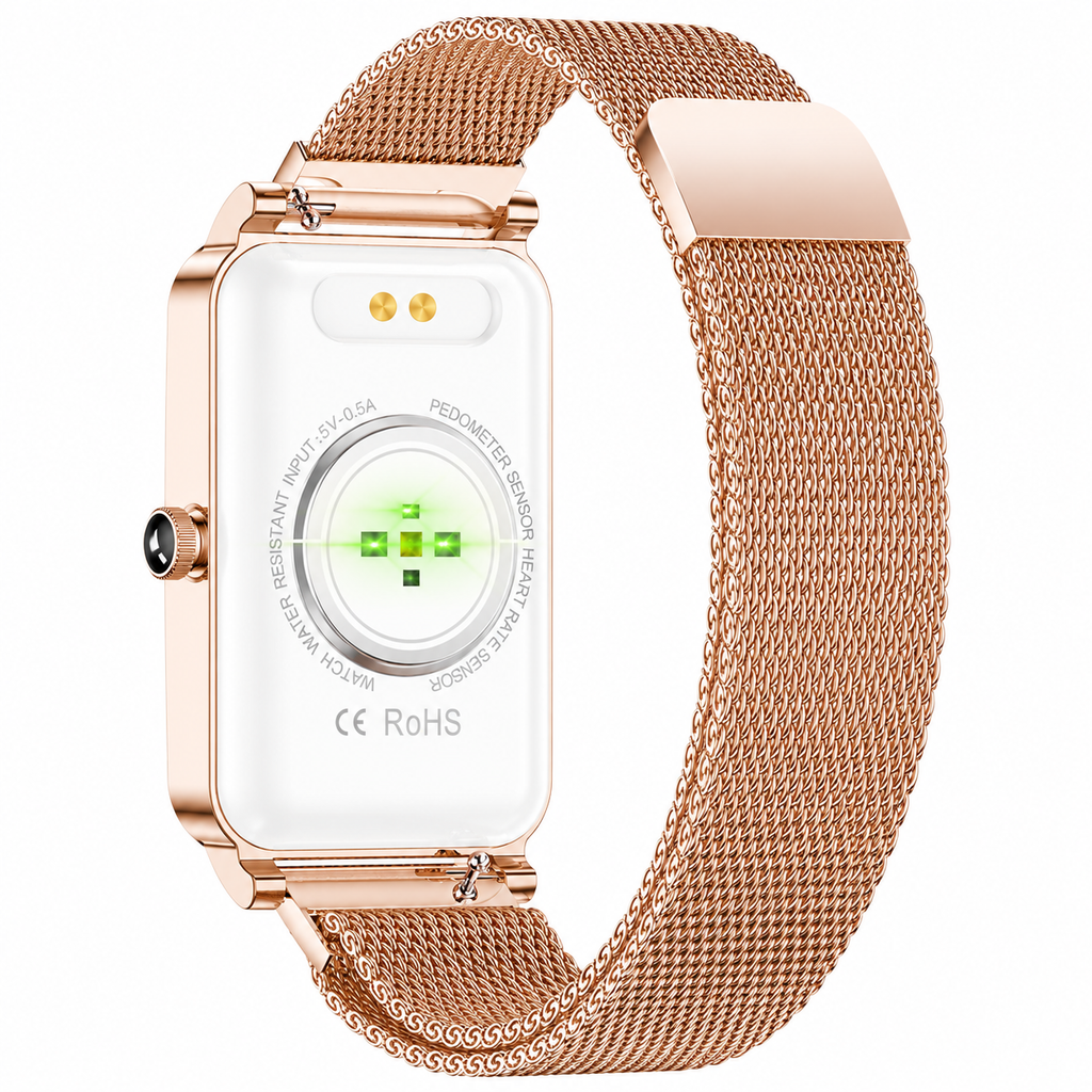 Montre connectée femme avec appels Bluetooth – Écran tactile HD de 1,45 pouce – Étanche IP67 – Jusqu'à 7 jours d'autonomie