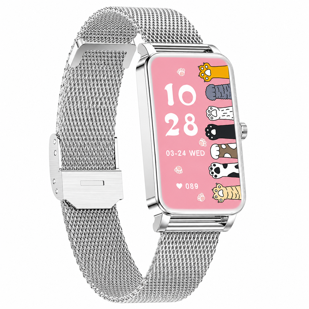 Montre connectée femme avec appels Bluetooth – Écran tactile HD de 1,45 pouce – Étanche IP67 – Jusqu'à 7 jours d'autonomie